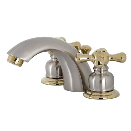 Kingston Brass KB949AX Victorian Mini-Widespread Bathroom Faucet, Nickel/ Brass KB949AX